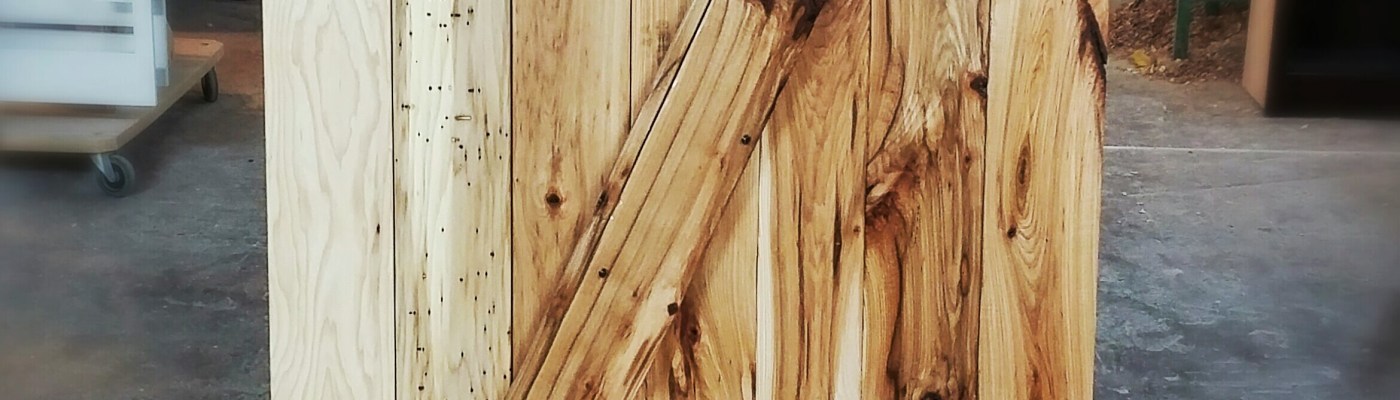 Rustic Hickory Sliding Z-Style Barn Door