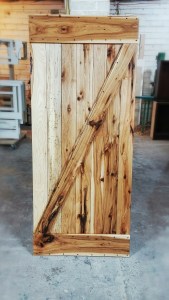 Rustic Hickory Sliding Z-Style Barn Door